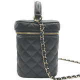 シャネル CHANEL マトラッセバニティケース AS2362 ブラック ゴールド金具 キャビアスキン レディース ショルダーバッグ