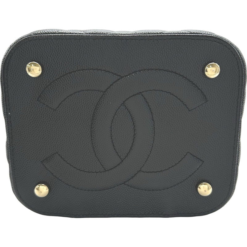 シャネル CHANEL マトラッセバニティケース AS2362 ブラック ゴールド金具 キャビアスキン レディース ショルダーバッグ シャネル CHANEL マトラッセバニティケース AS2362 ブラック ゴールド