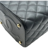 シャネル CHANEL マトラッセバニティケース AS2362 ブラック ゴールド金具 キャビアスキン レディース ショルダーバッグ