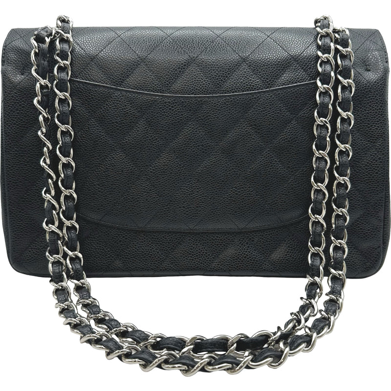 シャネル CHANEL デカマトラッセ30 A58600 15番台 ブラック シルバー