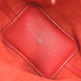 エルメス HERMES ピコタンロックPM A刻 ルージュトマト シルバー金具 トリヨン レディース ハンドバッグ