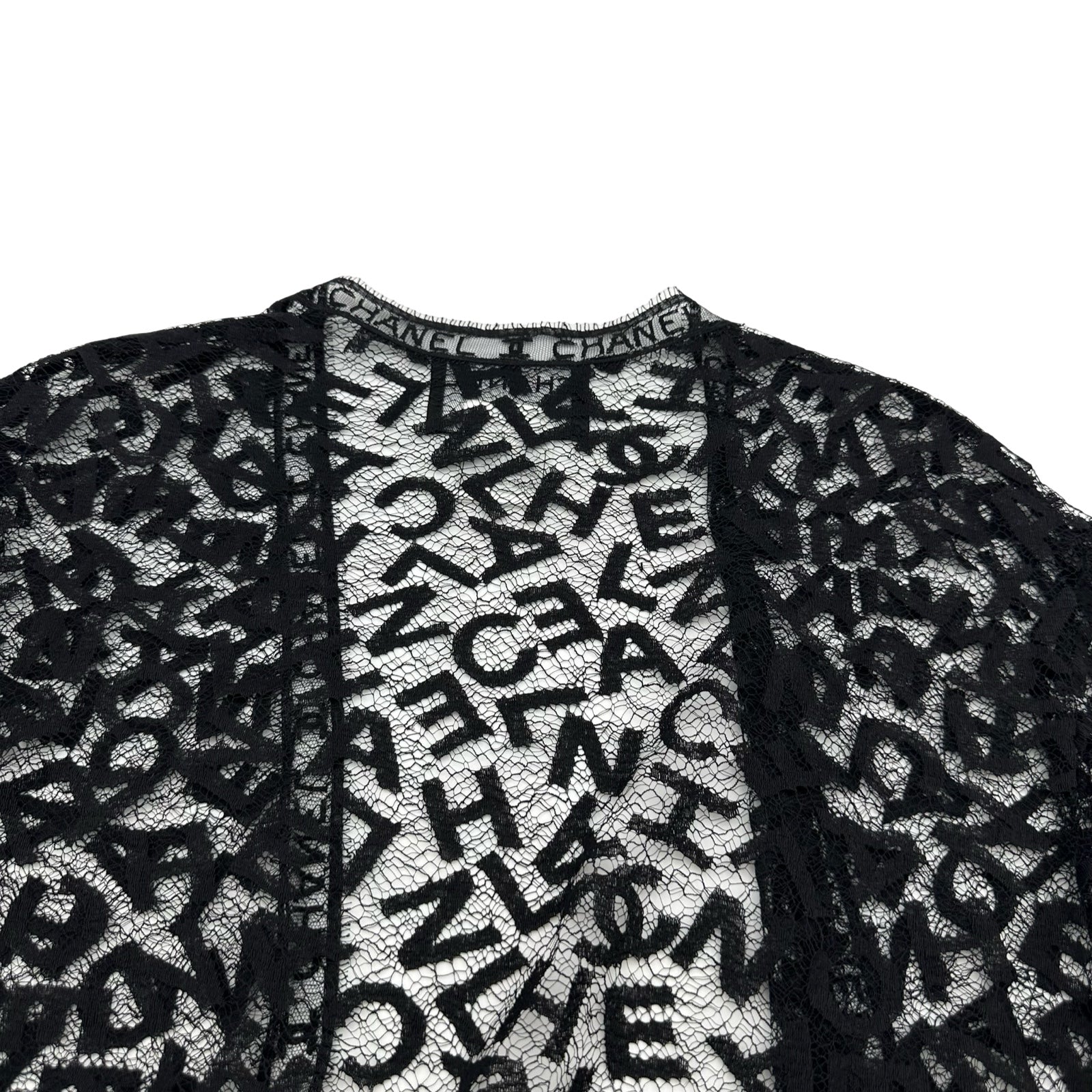 シャネル CHANEL 総ロゴレースカーディガン＆キャミソール＆スカート