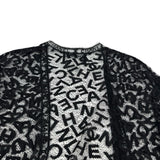 シャネル CHANEL 総ロゴレースカーディガン＆キャミソール＆スカートセット P12215 ブラック コットン レディース セットアップ