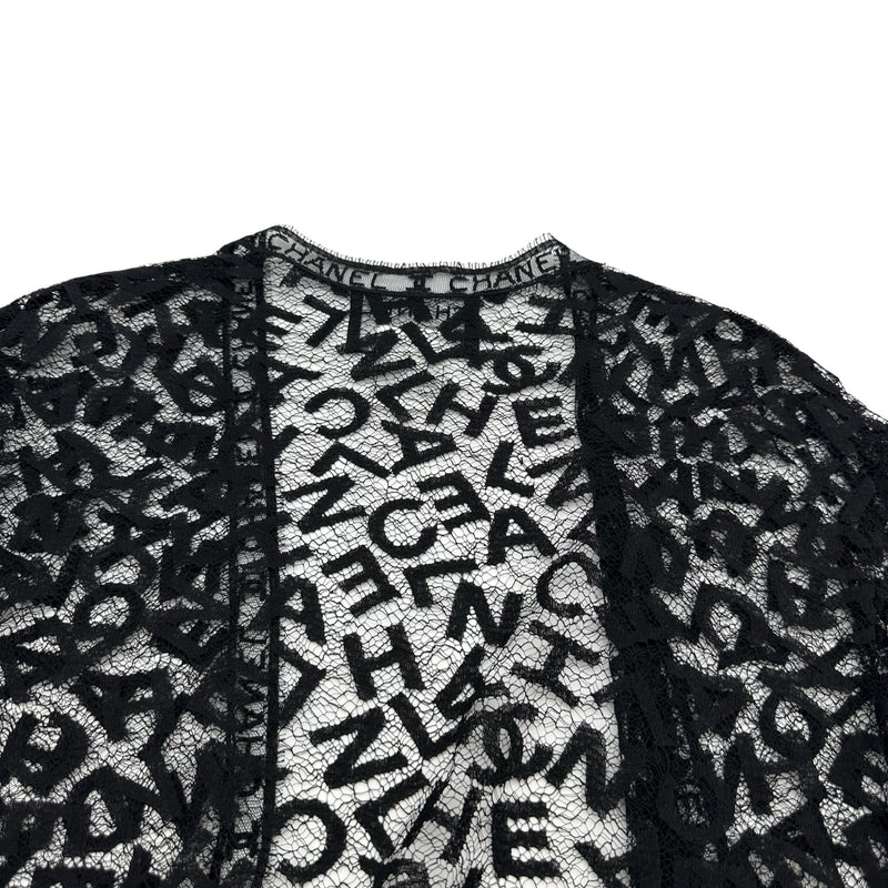 シャネル CHANEL 総ロゴレースカーディガン＆キャミソール＆スカート