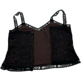 シャネル CHANEL 総ロゴレースカーディガン＆キャミソール＆スカートセット P12215 ブラック コットン レディース セットアップ
