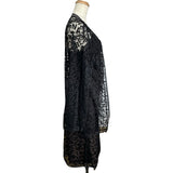 シャネル CHANEL 総ロゴレースカーディガン＆キャミソール＆スカートセット P12215 ブラック コットン レディース セットアップ
