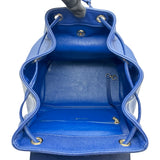 シャネル CHANEL マトラッセバックパック A93748 24番台 ブルー/ゴールド金具 キャビアスキン レディース リュック・デイパック