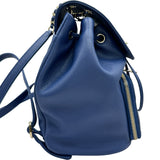 シャネル CHANEL マトラッセバックパック A93748 24番台 ブルー/ゴールド金具 キャビアスキン レディース リュック・デイパック