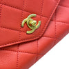 シャネル CHANEL マトラッセ2wayハンドバッグ AS0626 28番台 レッド/ゴールド金具 ラムスキン レディース ショルダーバッグ