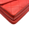 シャネル CHANEL マトラッセ2wayハンドバッグ AS0626 28番台 レッド/ゴールド金具 ラムスキン レディース ショルダーバッグ