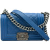 シャネル CHANEL ボーイシャネル20 A670861 23番台 ブルー/シルバー金具 キャビアスキン レディース ショルダーバッグ