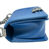 シャネル CHANEL ボーイシャネル20 A670861 23番台 ブルー/シルバー金具 キャビアスキン レディース ショルダーバッグ