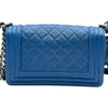 シャネル CHANEL ボーイシャネル20 A670861 23番台 ブルー/シルバー金具 キャビアスキン レディース ショルダーバッグ