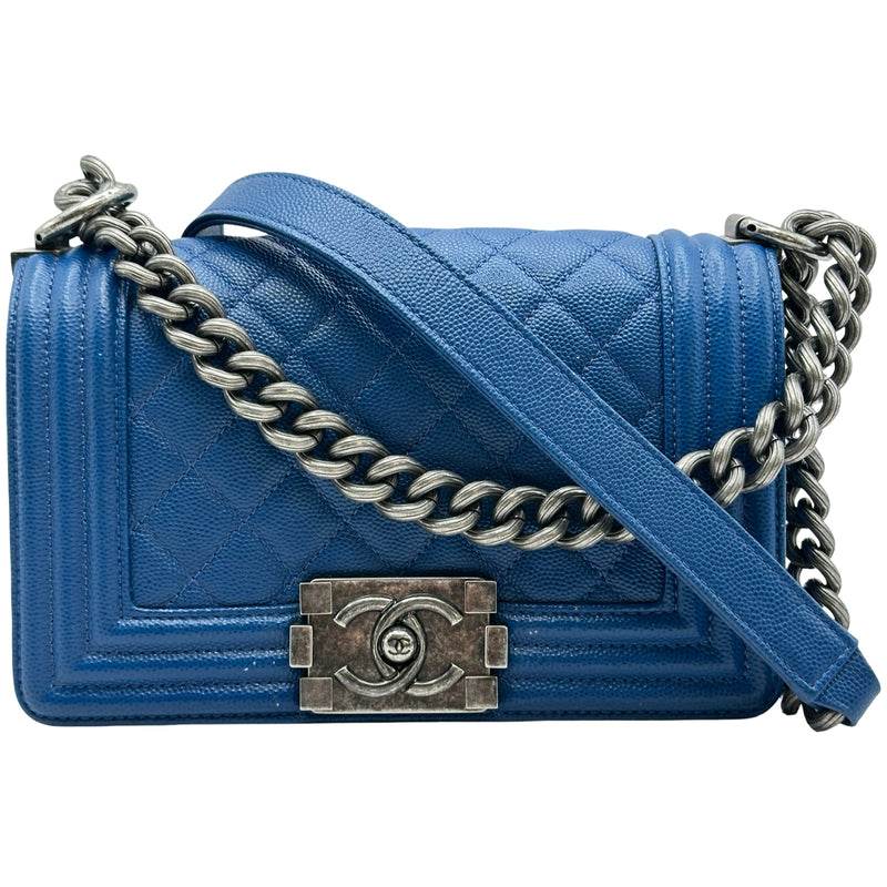 シャネル CHANEL ボーイシャネル20 A670861 23番台 ブルー/シルバー