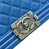 シャネル CHANEL ボーイシャネル20 A670861 23番台 ブルー/シルバー金具 キャビアスキン レディース ショルダーバッグ