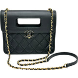 シャネル CHANEL マトラッセミニフラップバッグ AS4025 ブラック/ゴールド金具 エイジドカーフ レディース ショルダーバッグ