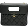 シャネル CHANEL マトラッセミニフラップバッグ AS4025 ブラック/ゴールド金具 エイジドカーフ レディース ショルダーバッグ