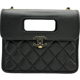 シャネル CHANEL マトラッセミニフラップバッグ AS4025 ブラック/ゴールド金具 エイジドカーフ レディース ショルダーバッグ