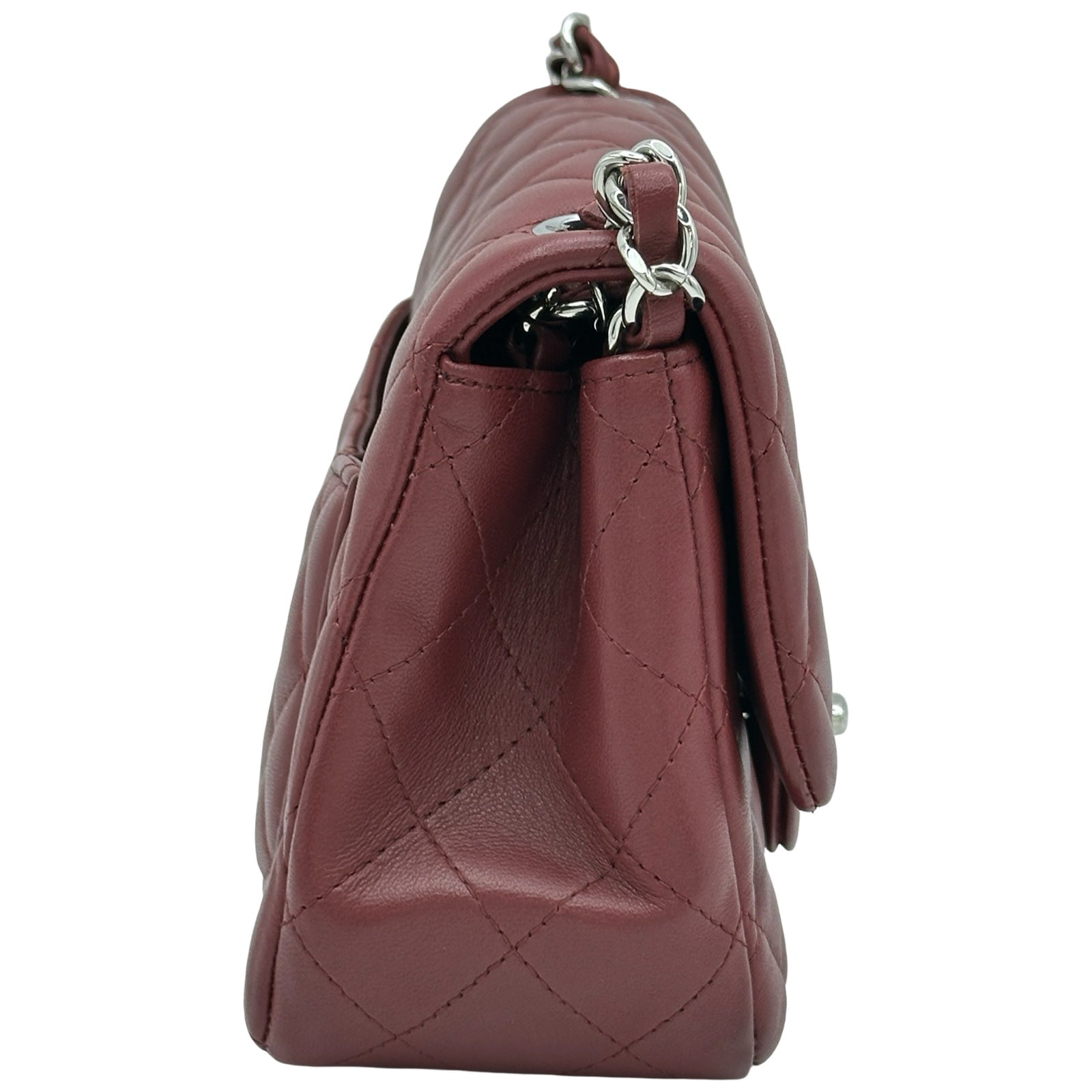 シャネル CHANEL ミニマトラッセ18 A35200 28番台 ボルドー/シルバー金具 ラムスキン レディース ショルダーバッグ シャネル CHANEL ミニマトラッセ18 A35200 28番台 ボルドー/シルバー