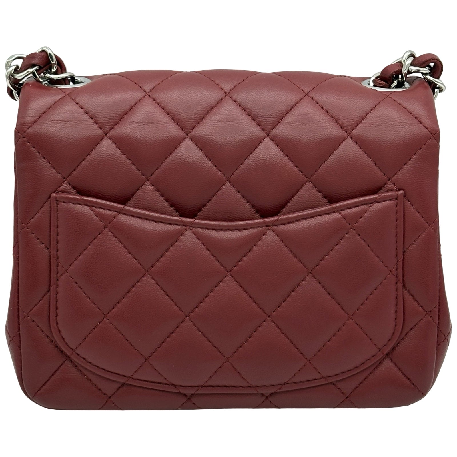 シャネル CHANEL ミニマトラッセ18 A35200 28番台 ボルドー/シルバー金具 ラムスキン レディース ショルダーバッグ シャネル CHANEL ミニマトラッセ18 A35200 28番台 ボルドー/シルバー