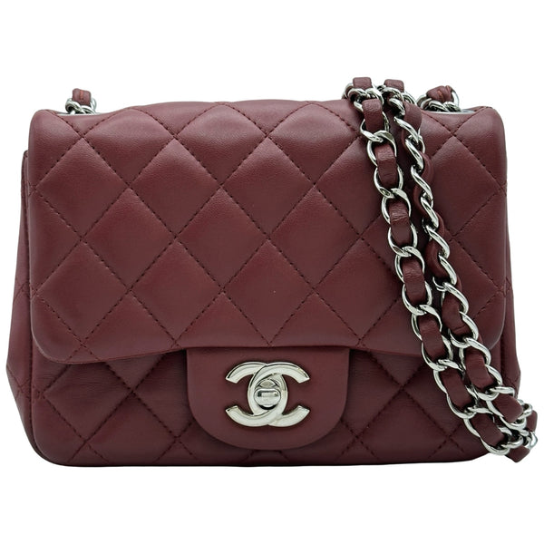 シャネル ミニマトラッセ シャネル CHANEL ミニマトラッセ18 A35200 28番台 ボルドー/シルバー