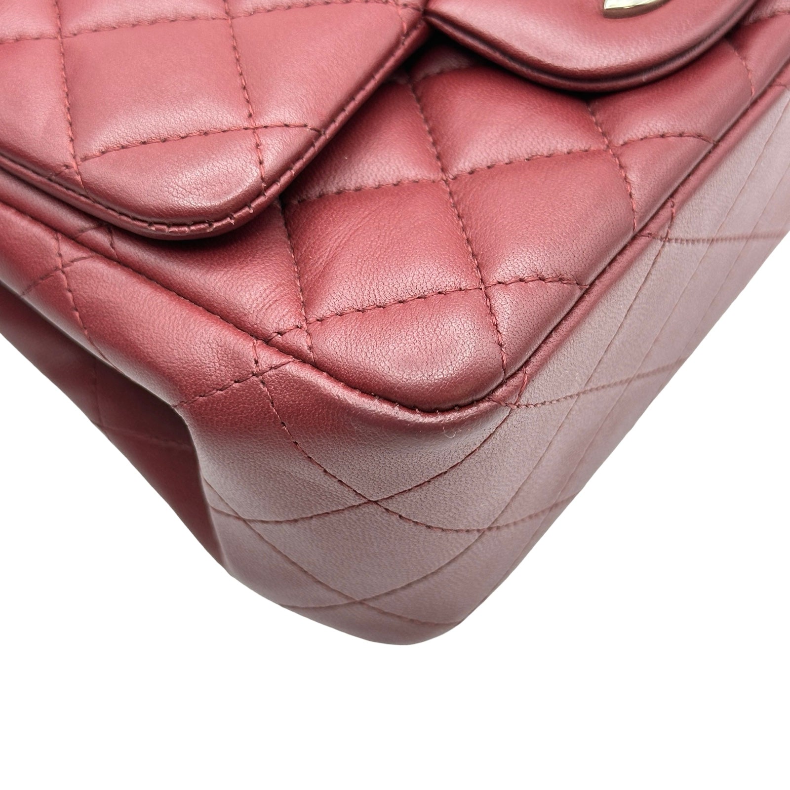 シャネル CHANEL ミニマトラッセ18 A35200 28番台 ボルドー/シルバー