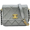 シャネル CHANEL ミニフラップチェーンショルダーバッグ AS2734 シルバー/ゴールド/シルバー金具 ラムスキン レディース ショルダーバッグ