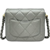 シャネル CHANEL ミニフラップチェーンショルダーバッグ AS2734 シルバー/ゴールド/シルバー金具 ラムスキン レディース ショルダーバッグ