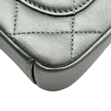 シャネル CHANEL ミニフラップチェーンショルダーバッグ AS2734 シルバー/ゴールド/シルバー金具 ラムスキン レディース ショルダーバッグ