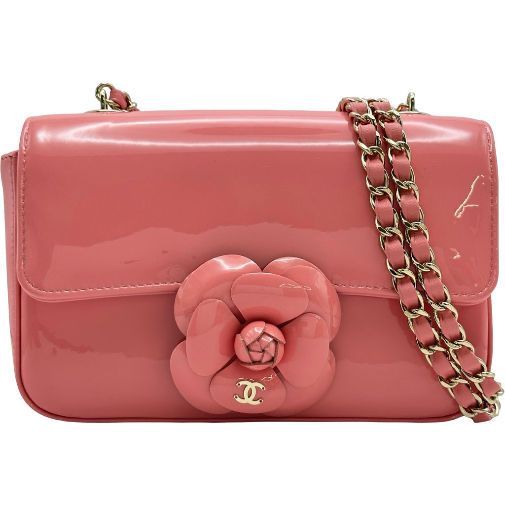 シャネル CHANEL カメリアミニマトラッセ AS4388 ピンク/ゴールド金具
