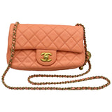 シャネル CHANEL ミニマトラッセ20 ボールチェーン A69900 サーモンピンク/ゴールド金具 ラムスキン レディース ショルダーバッグ