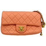 シャネル CHANEL ミニマトラッセ20 ボールチェーン A69900 サーモンピンク/ゴールド金具 ラムスキン レディース ショルダーバッグ