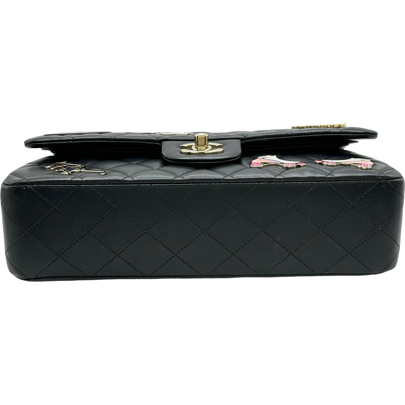 シャネル CHANEL マトラッセ25 A01112 ブラック ゴールド金具 ラムスキン レディース ショルダーバッグ シャネル CHANEL マトラッセ25 A01112 ブラック/ゴールド金具
