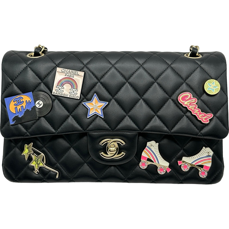 シャネル CHANEL マトラッセ25 A01112 ブラック/ゴールド金具
