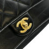 シャネル CHANEL トリプルフラップバッグ A91864 26番台 ブラック/ゴールド金具 カーフスキン レディース ショルダーバッグ