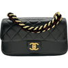 シャネル CHANEL トリプルフラップバッグ A91864 26番台 ブラック/ゴールド金具 カーフスキン レディース ショルダーバッグ