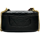 シャネル CHANEL トリプルフラップバッグ A91864 26番台 ブラック/ゴールド金具 カーフスキン レディース ショルダーバッグ
