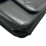 シャネル CHANEL トリプルフラップバッグ A91864 26番台 ブラック/ゴールド金具 カーフスキン レディース ショルダーバッグ