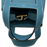 エルメス HERMES インザループ18 W刻 ブルージーン ゴールド金具 トリヨン レディース ハンドバッグ