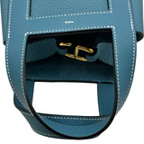 エルメス HERMES インザループ18 W刻 ブルージーン ゴールド金具 トリヨン レディース ハンドバッグ