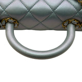 シャネル CHANEL マトラッセトップハンドルバッグ AS4569 ブルー ゴールド金具 パーリーラムスキン レディース ショルダーバッグ