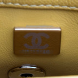 シャネル CHANEL ココハンドルXXS AS2215 イエロー ゴールド金具 キャビアスキン レディース ショルダーバッグ