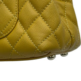 シャネル CHANEL ココハンドルXXS AS2215 イエロー ゴールド金具 キャビアスキン レディース ショルダーバッグ