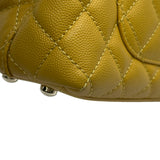 シャネル CHANEL ココハンドルXXS AS2215 イエロー ゴールド金具 キャビアスキン レディース ショルダーバッグ