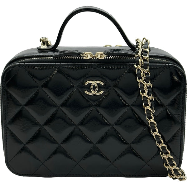 パ*ラ様 CHANEL キルティングバッグ ケース付き シャネル CHANEL トップハンドルバニティケースショルダーバッグ