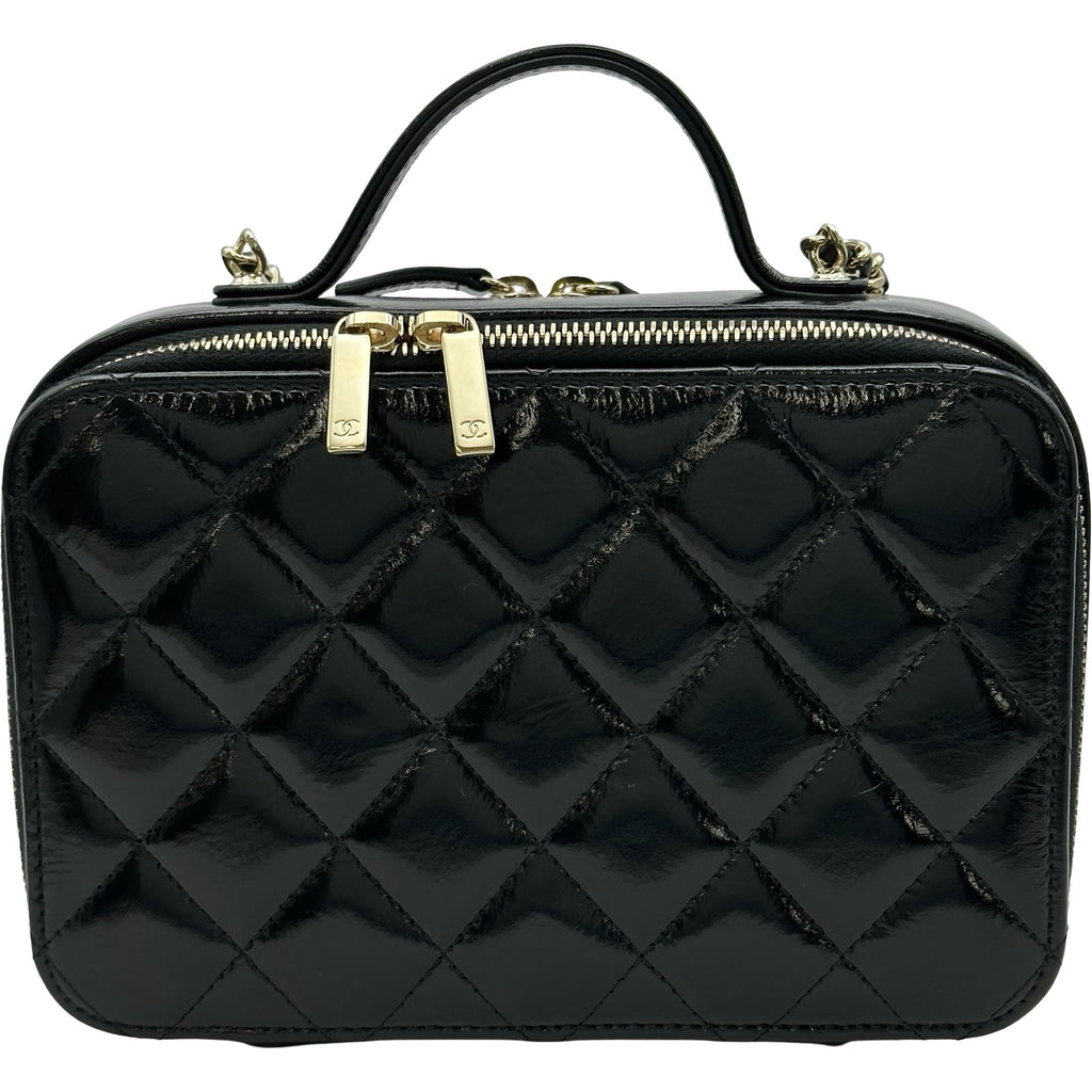 シャネル CHANEL トップハンドルバニティケースショルダーバッグ