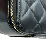 シャネル CHANEL トップハンドルバニティケースショルダーバッグ AS3538 ブラック ゴールド金具 シャイニーラムスキン レディース ショルダーバッグ