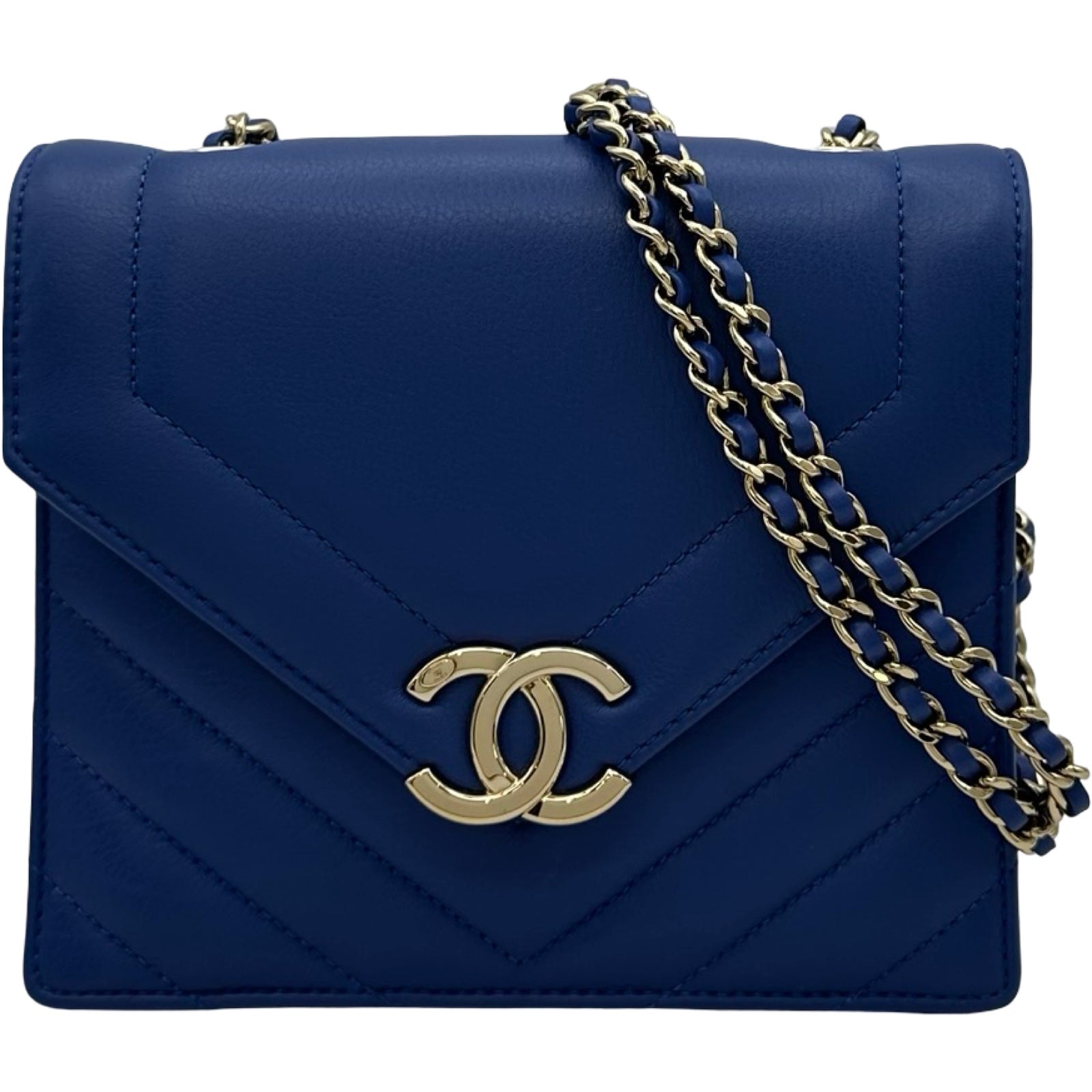 シャネル CHANEL シェブロンVステッチショルダーバッグ AS0024 27番台