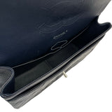 シャネル CHANEL デカマトラッセ30 A58600 18番台 ネイビーブルー シルバー金具 キャビアスキン レディース ショルダーバッグ