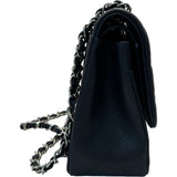 シャネル CHANEL デカマトラッセ30 A58600 18番台 ネイビーブルー シルバー金具 キャビアスキン レディース ショルダーバッグ